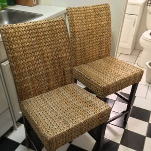 Hand crafted Wicker bar stool